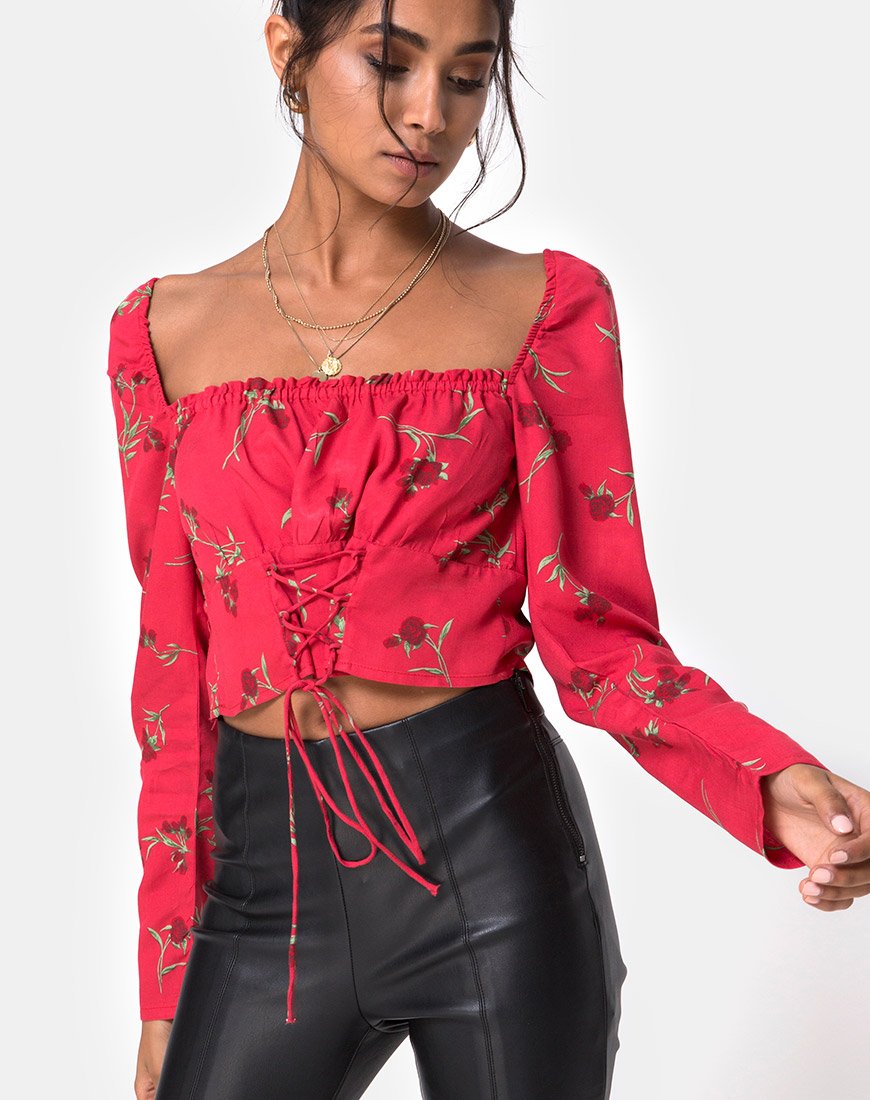 Top Valena en Rouge Rose