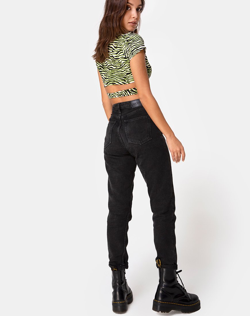 Image de Valiza Top in Zebra Fluro Green