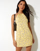 Image of Valkyrie Mini Dress in Wild Flower Lemon Drop