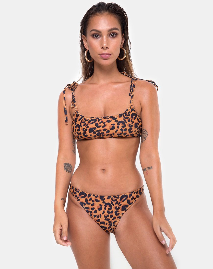 Image de Vanna Bikini Top in Burn Out Leopard