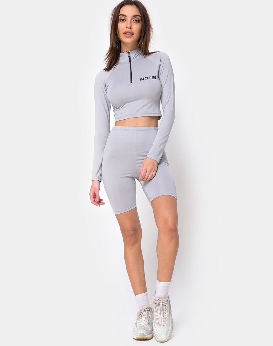 Image de Vanya Crop Top in Grey Motel