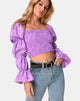 Image de Velina Top en Satin Rose Lilas