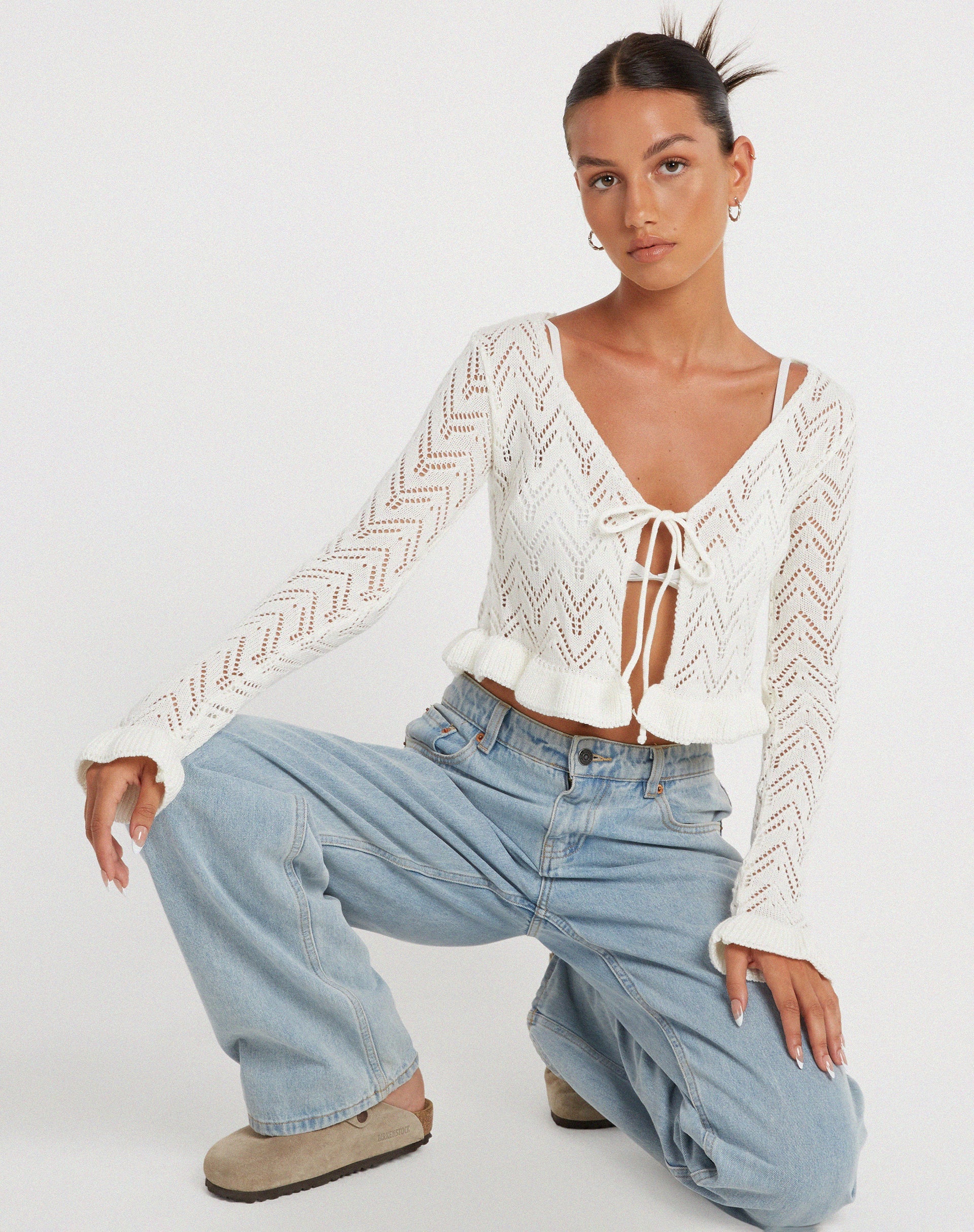 image de Vella Cardi en tricot ivoire