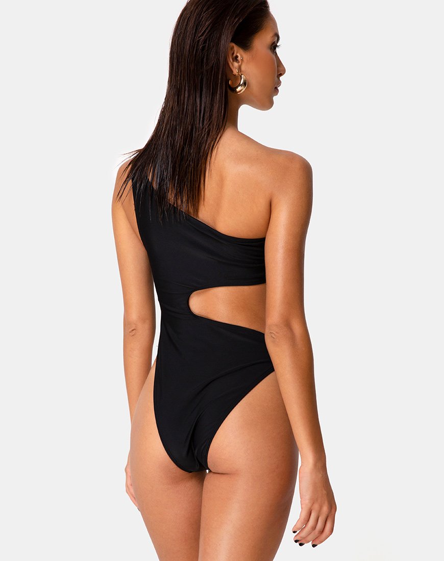 Maillot de bain Velora en noir mat