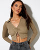 Image de Venema Long Sleeve Top in Rib Eucalyptus