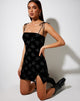 Image de Verso Bodycon Dress in Black Cupid Stamp Silver