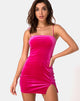 Image de la robe Verso en velours rose