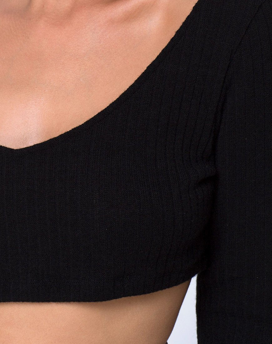 Image de Vile Top in Rib Black