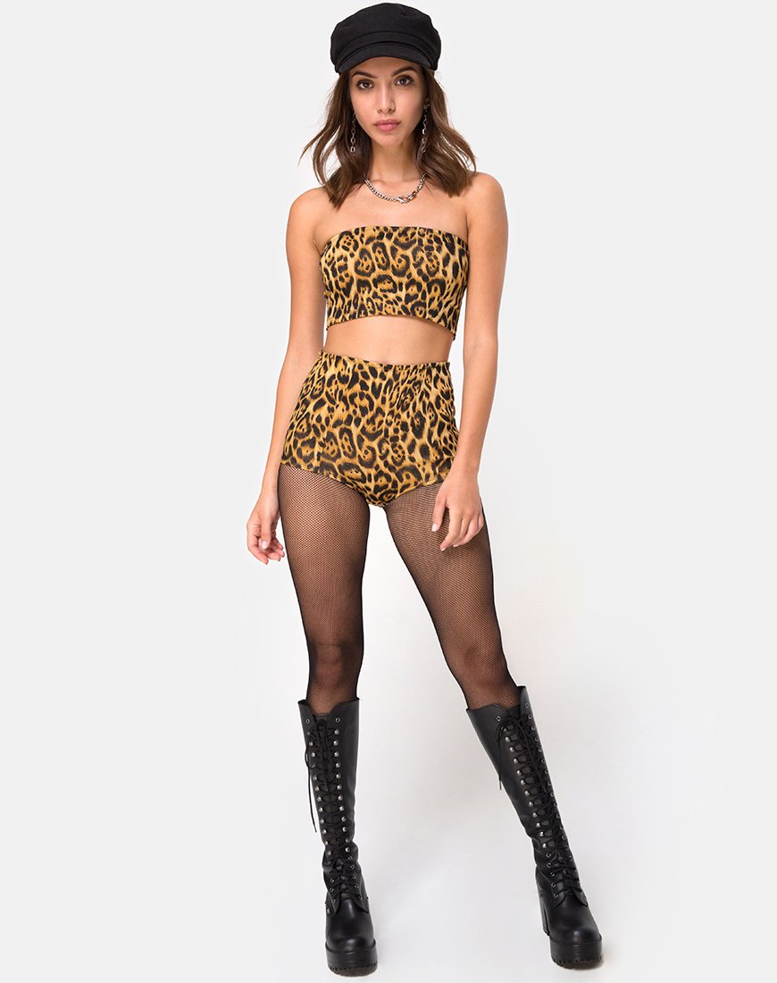 Image de Hilly High Waist Hot Pant en léopard