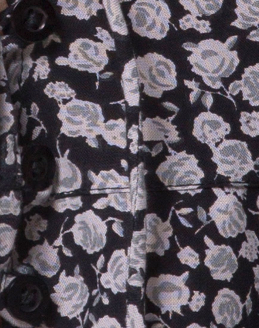 Image de Vinequa Blouse in Ditsy Rose Black
