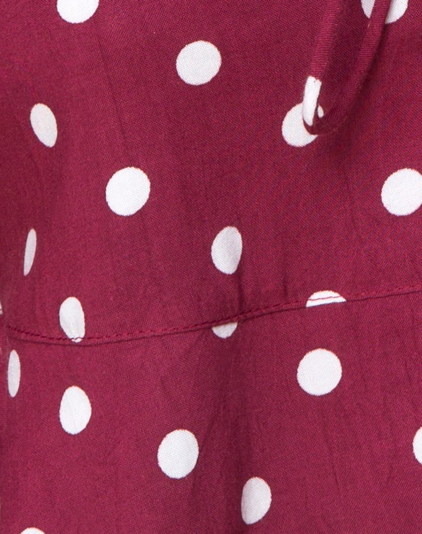 Image de Vinequa Top in Medium Polka Wine