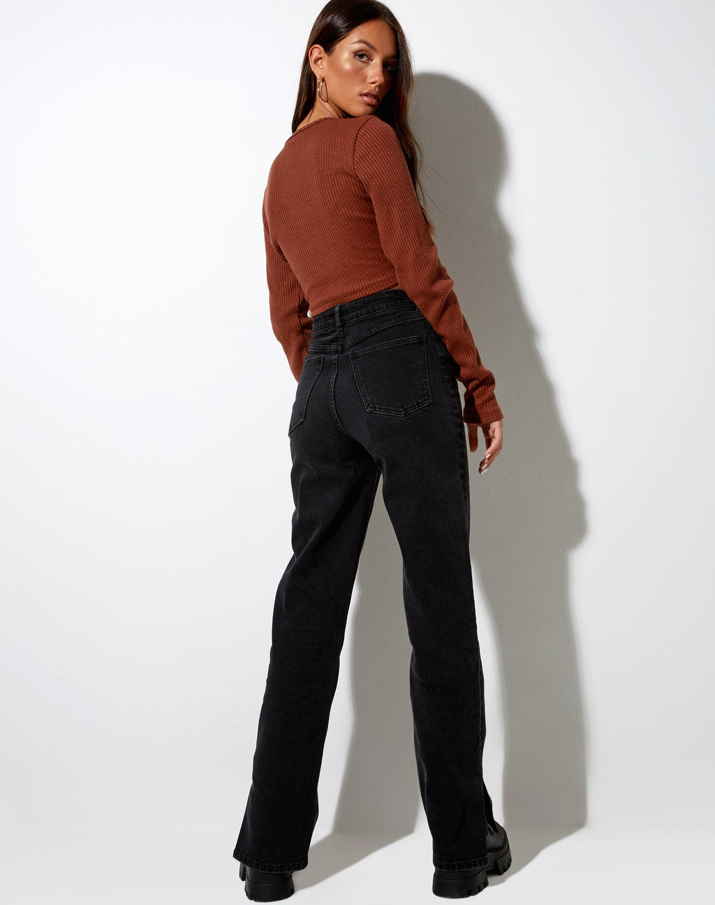 Cardigan Viney en côtes chocolat