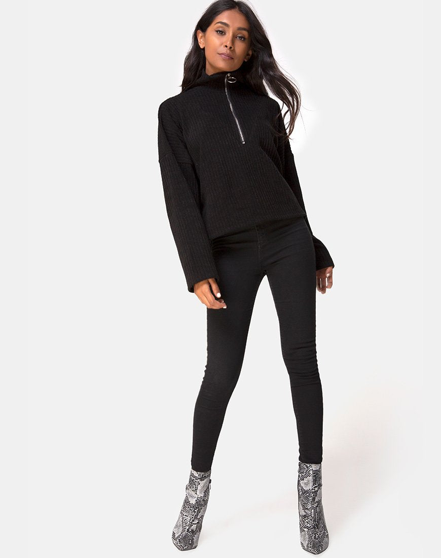 Image de Vinnie Jumper in Knit Black