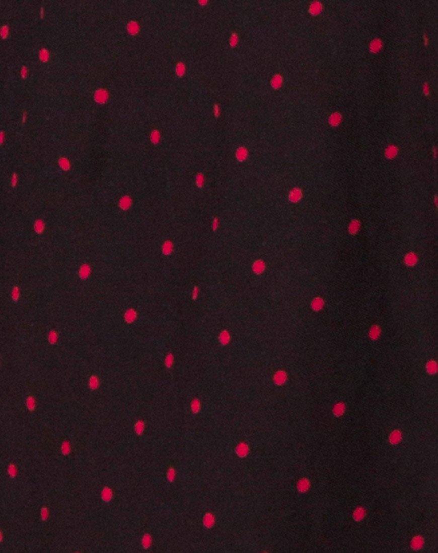 Image de Vinon Robe à pois cubains rouge