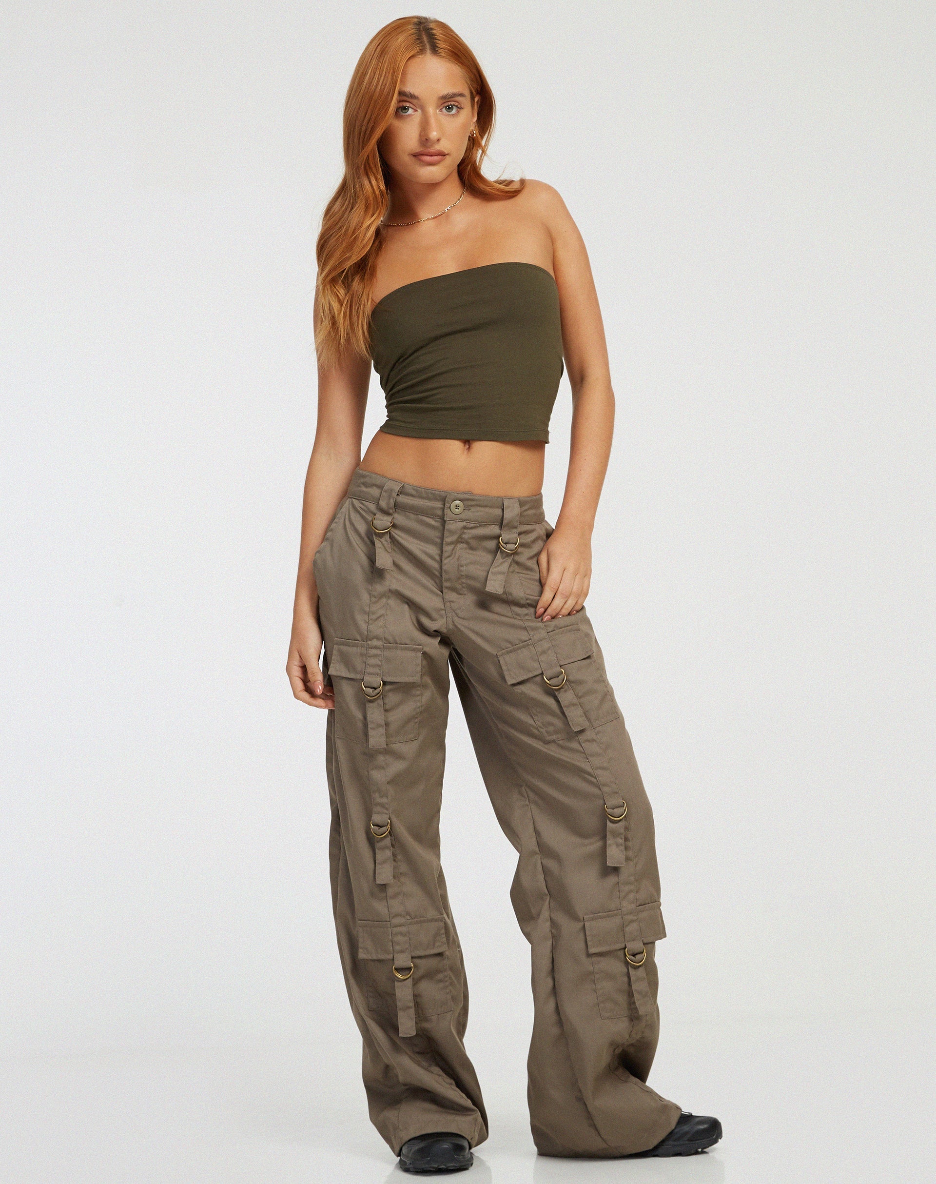 image de Vinsa Cargo Trouser in Light Brown