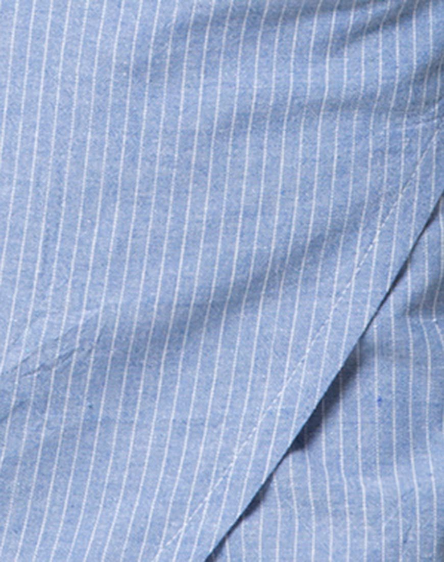 Image de Violet Crop Top in Stripe Blue