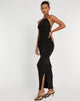 Image de Virnilia Robe longue dos nu en noir