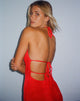 Image de Virnilia Robe longue dos nu en rouge