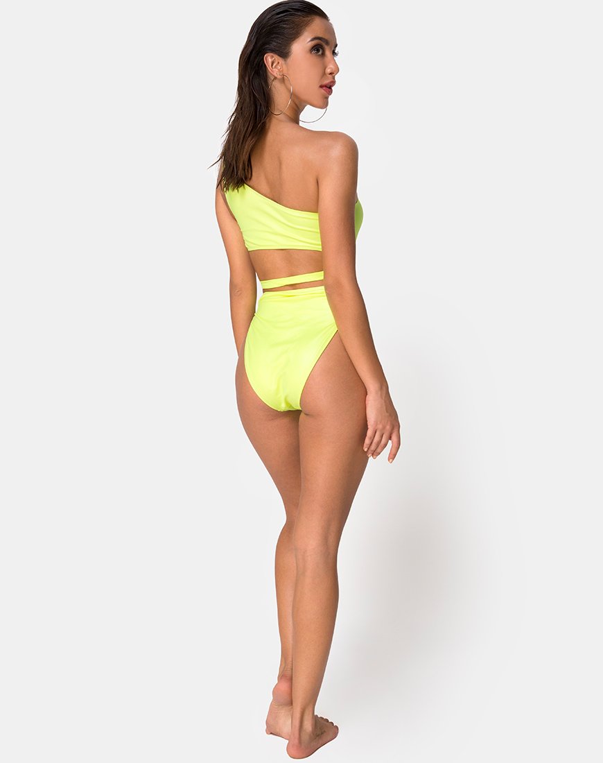 Image de Vixie Swimsuit in Coated Lime