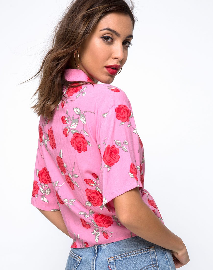Chemise Vual, rose bonbon