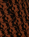 Fleur ondulée marron