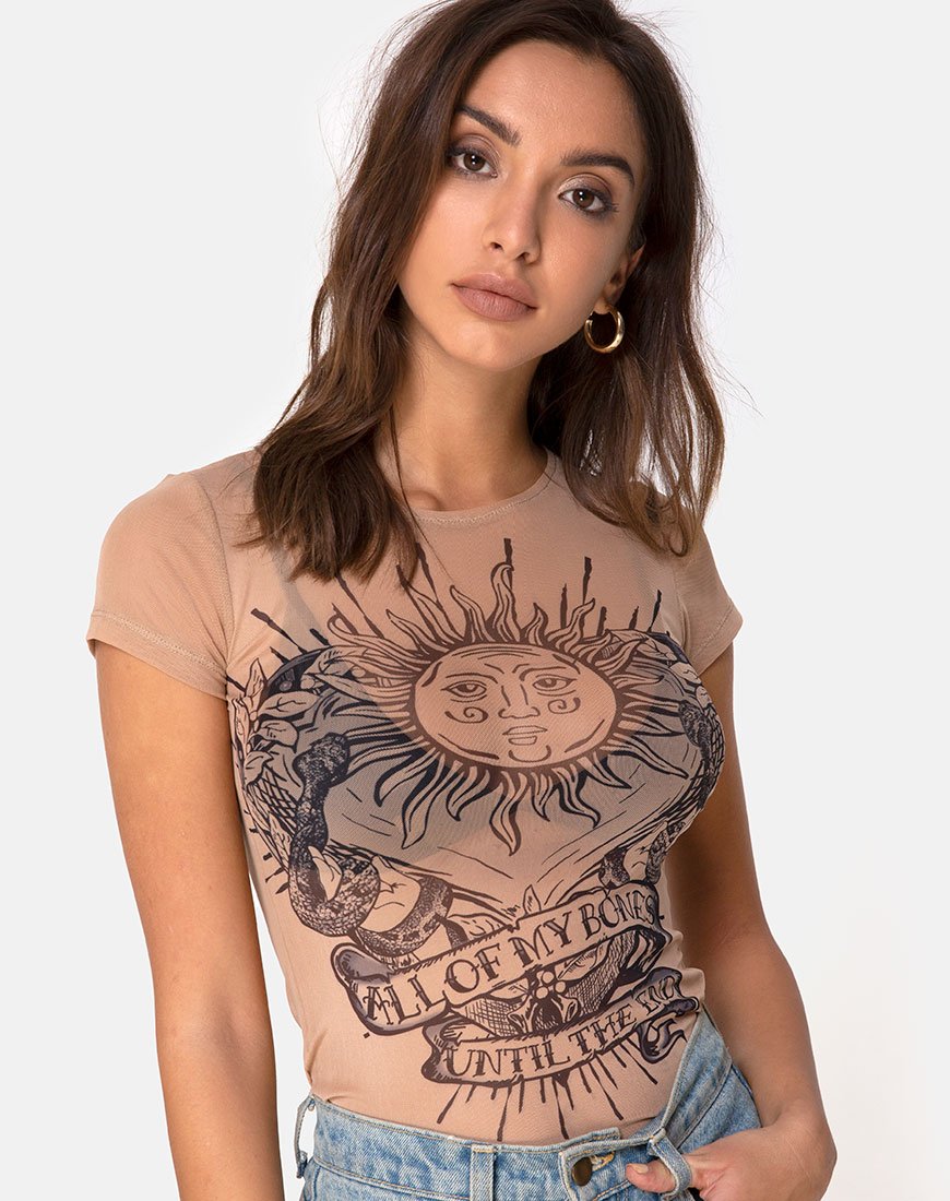 Image de Whitney Tee Alchemy in Net Taupe