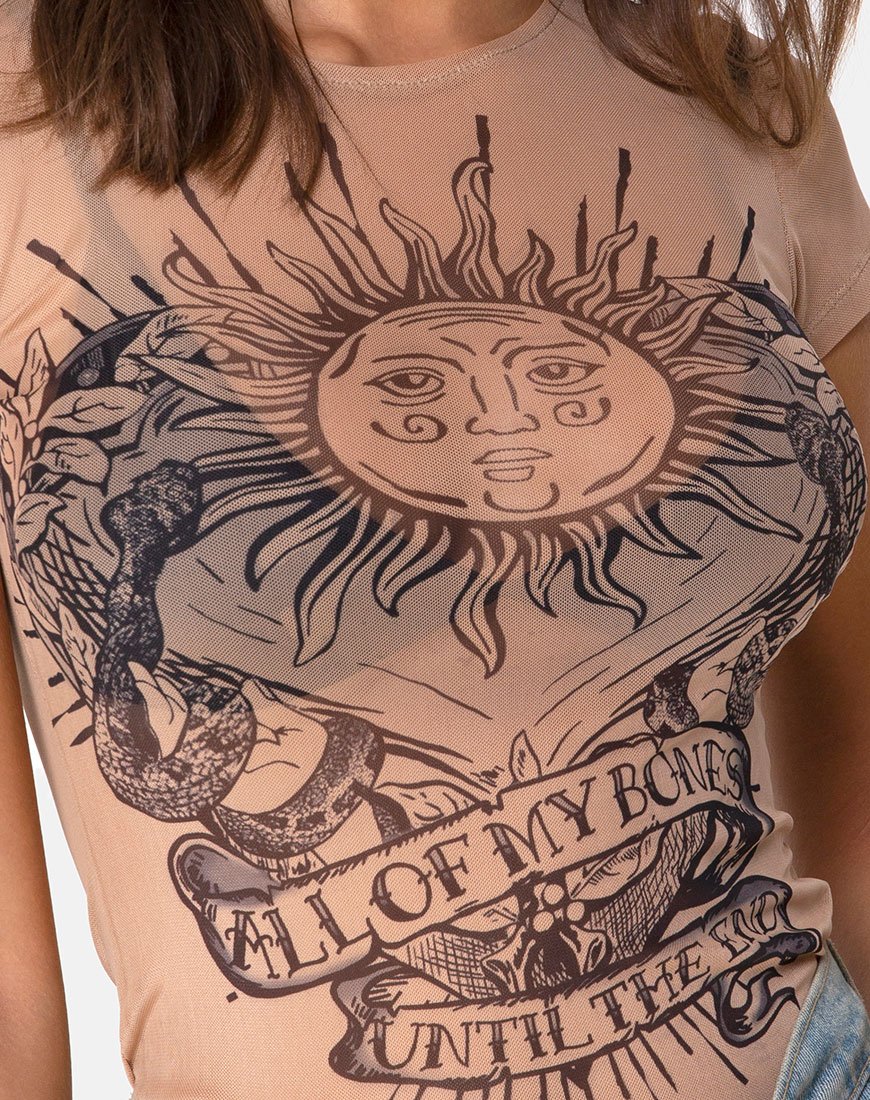 Image de la robe Wyatt en Alchemy Net Taupe