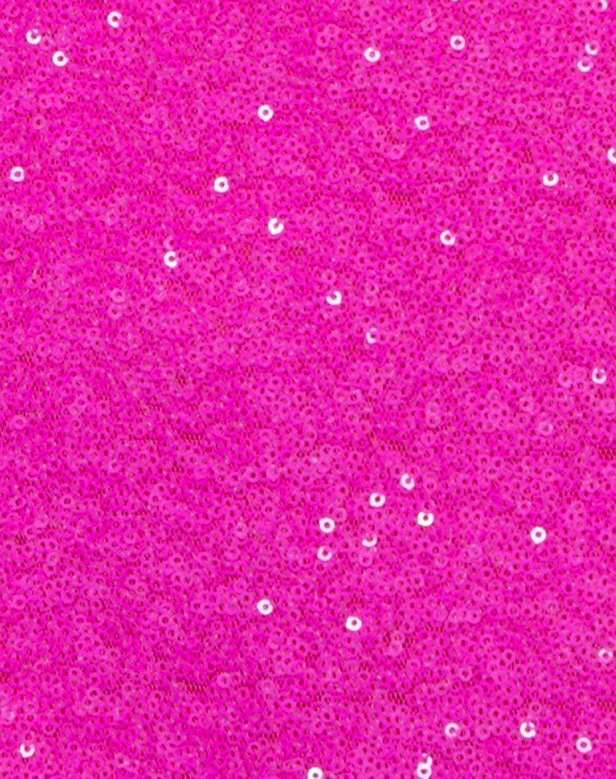 Image de la robe Winnie en Mini Sequin Paris Pink