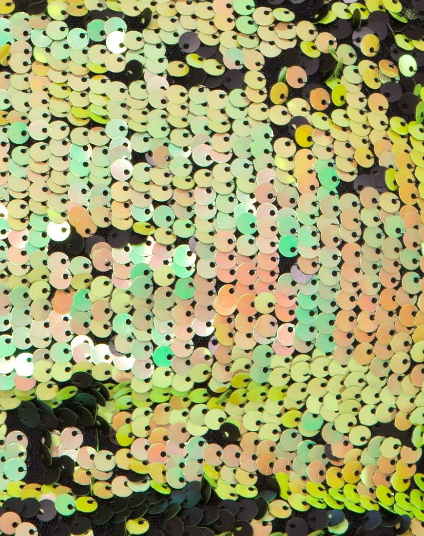 Image of Wrap up Tube Top in Citrus Black sequin