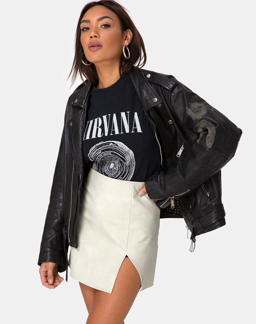 Minijupe Wren, gris mat Pu