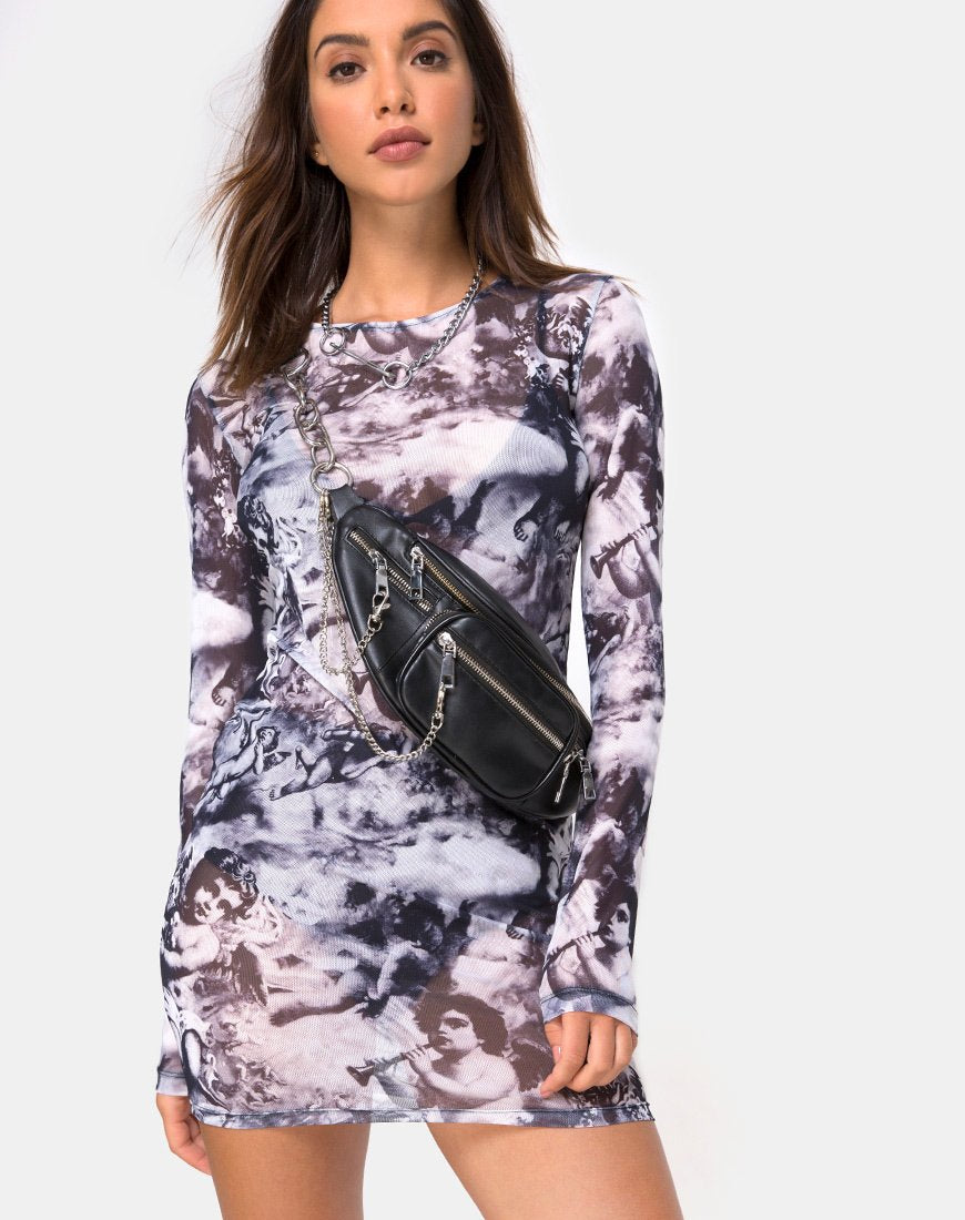 Wyatt Bodycon Dress in Cherub Mesh (robe de corps Wyatt en maille chérubin)