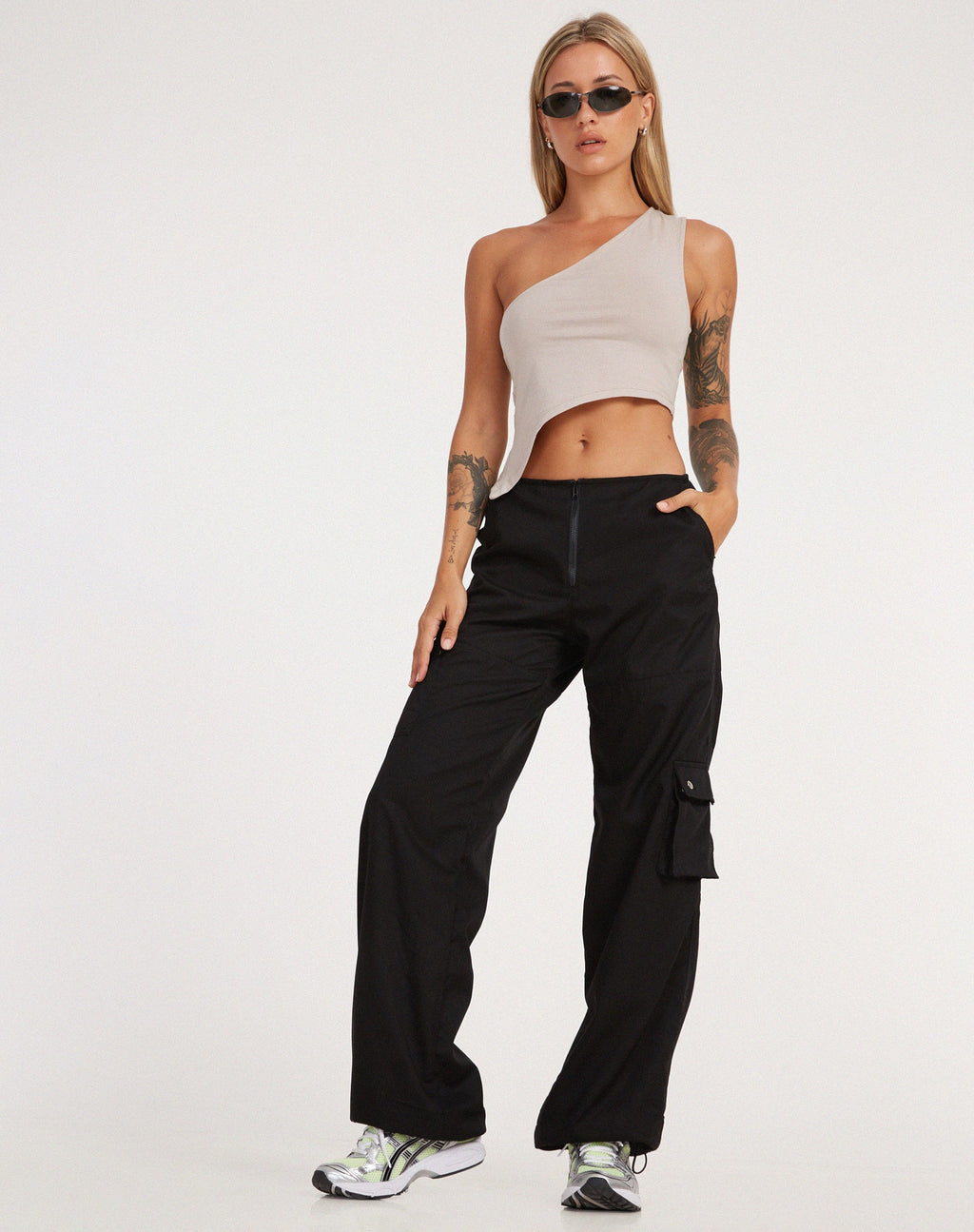 Pantalon cargo Xander en coton drill noir
