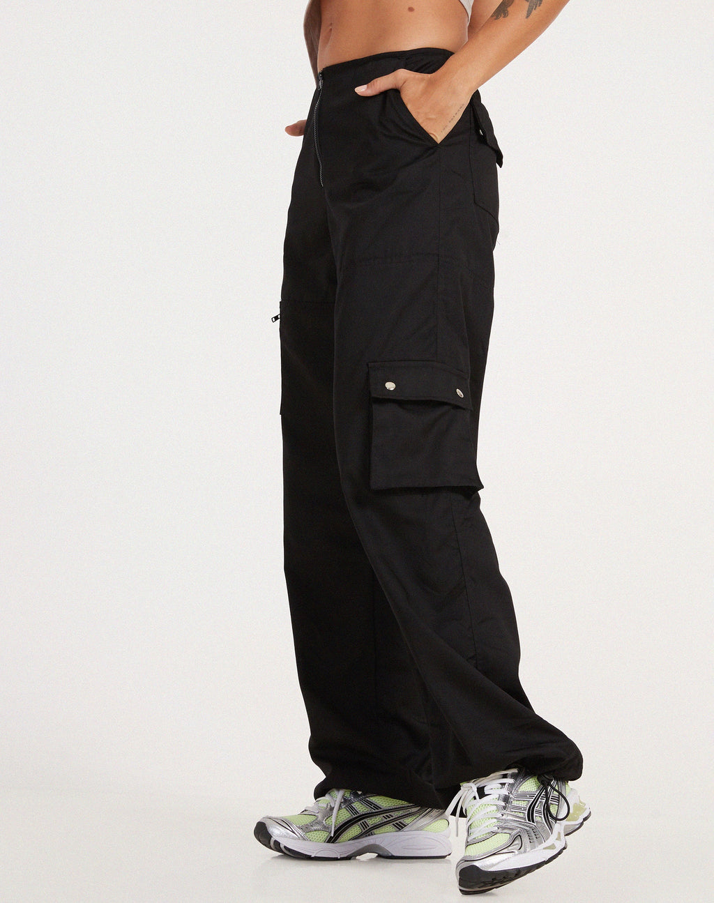Pantalon cargo Xander en coton drill noir