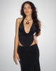 Image de Xena Halterneck Crop Top in Black