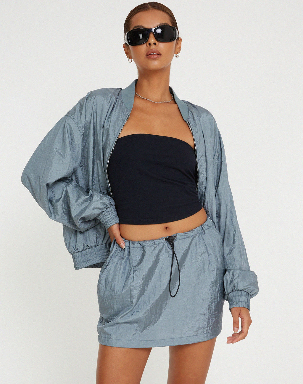 Veste Yuu Shell en argent