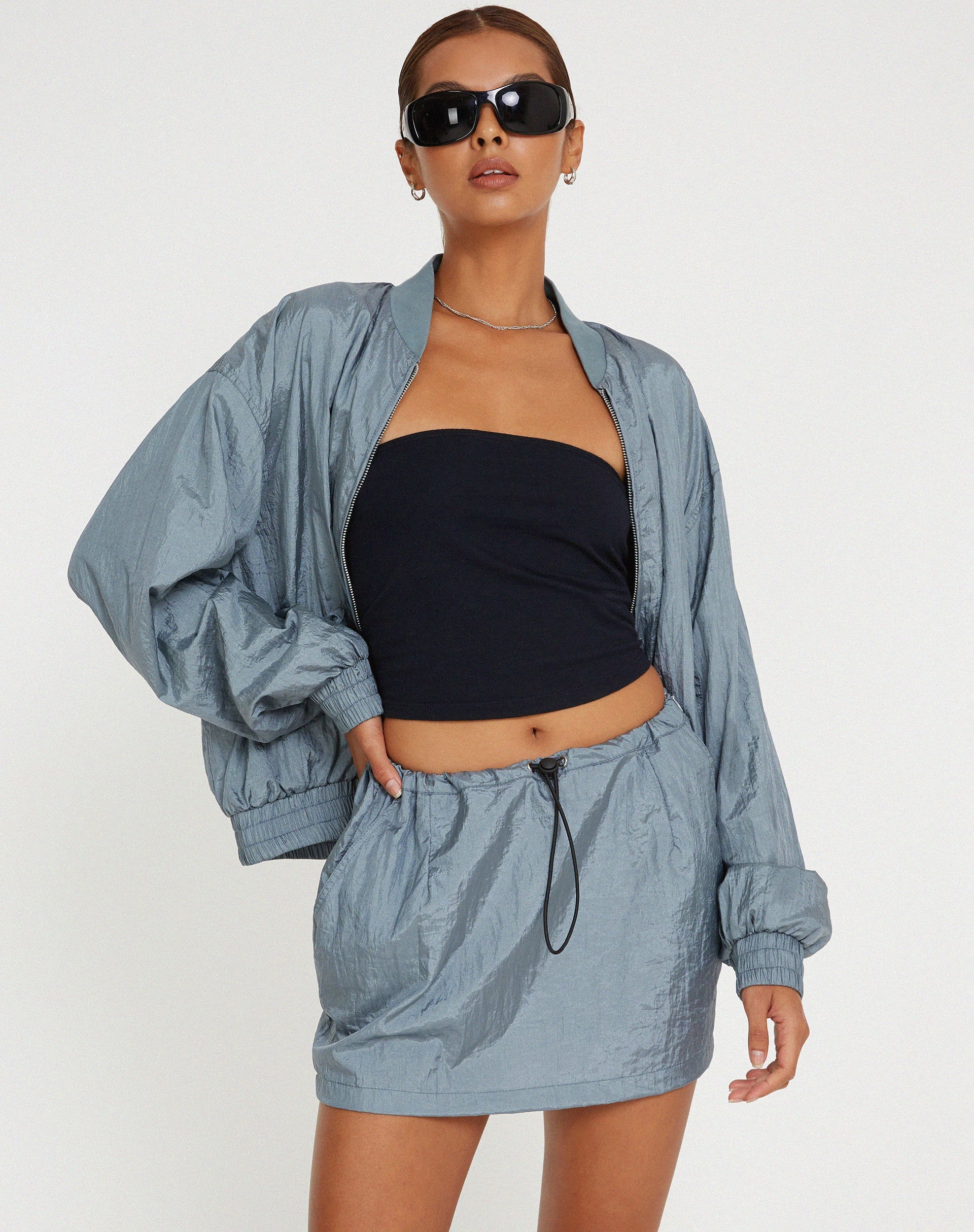 Image de Yuu Shell Jacket in Silver