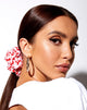 Image de XL Scrunchie in Ditsy Butterfly Peach and Red