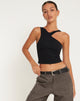 Image de Xylia Crop Top en Lycra Noir