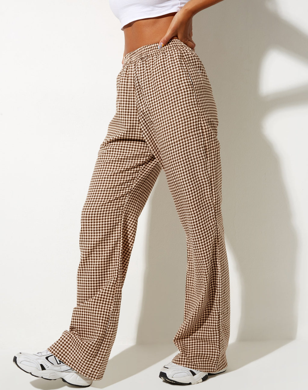 Pantalon Yara en mini vichy