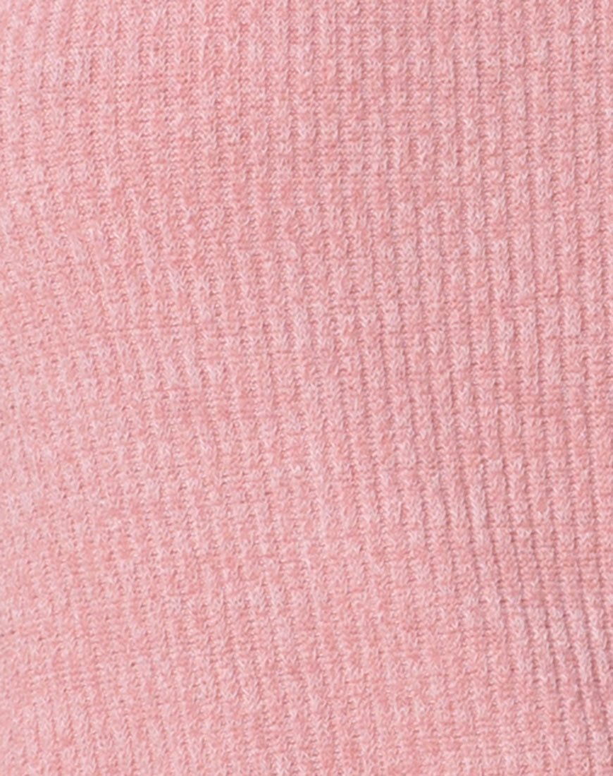 Image of Yellav Slip Dress in Knit Crinkle Rib Pink