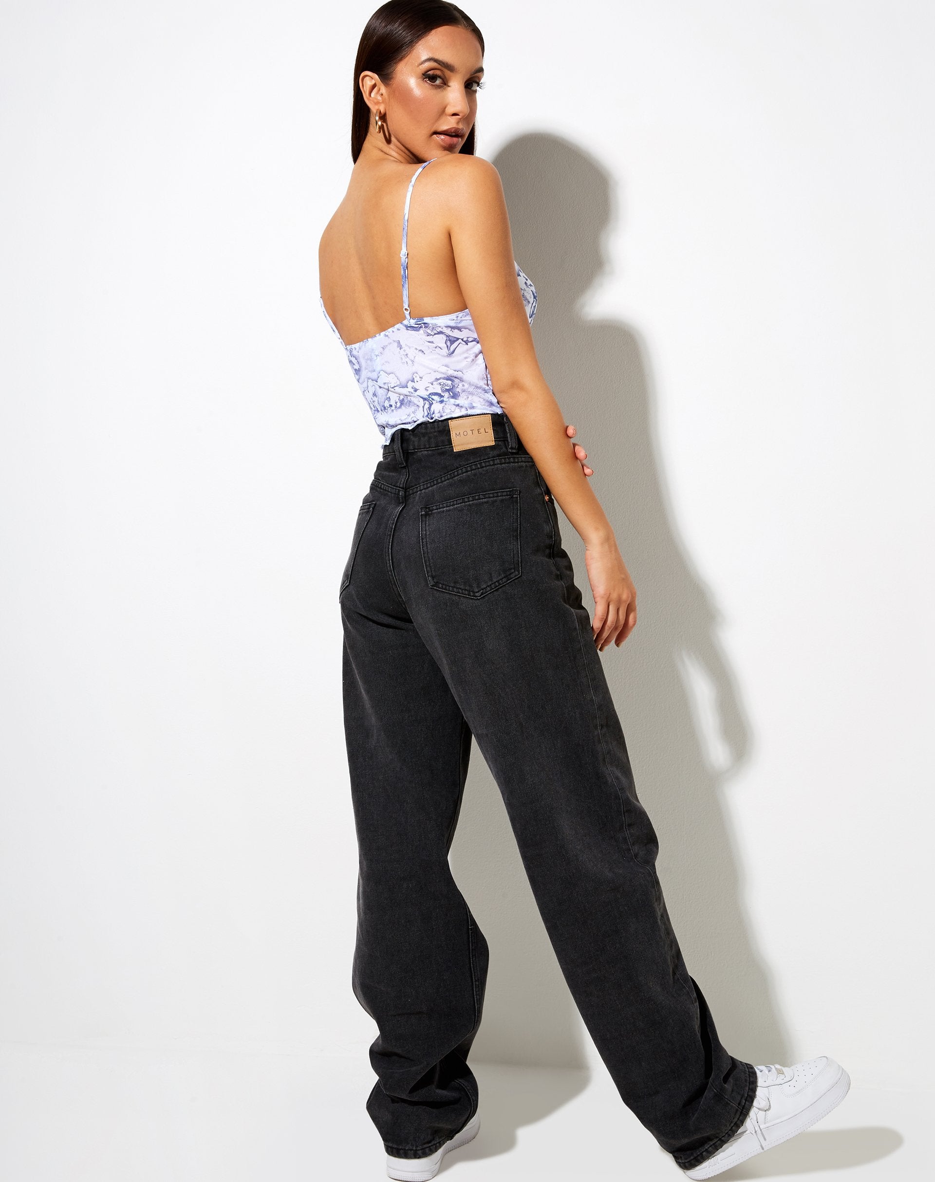 Image de Yenika Crop in 20s Cherub White and Blue