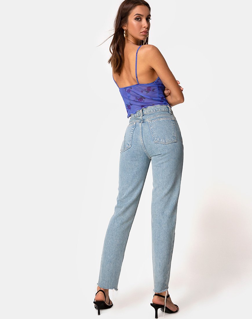 Image de Yenika Crop Top in Lilac Rose with Lilac Lace