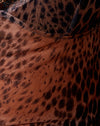 Marron guépard dégradé avec dentelle
