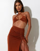 image de Yessa Crop Top in Crepe Brown