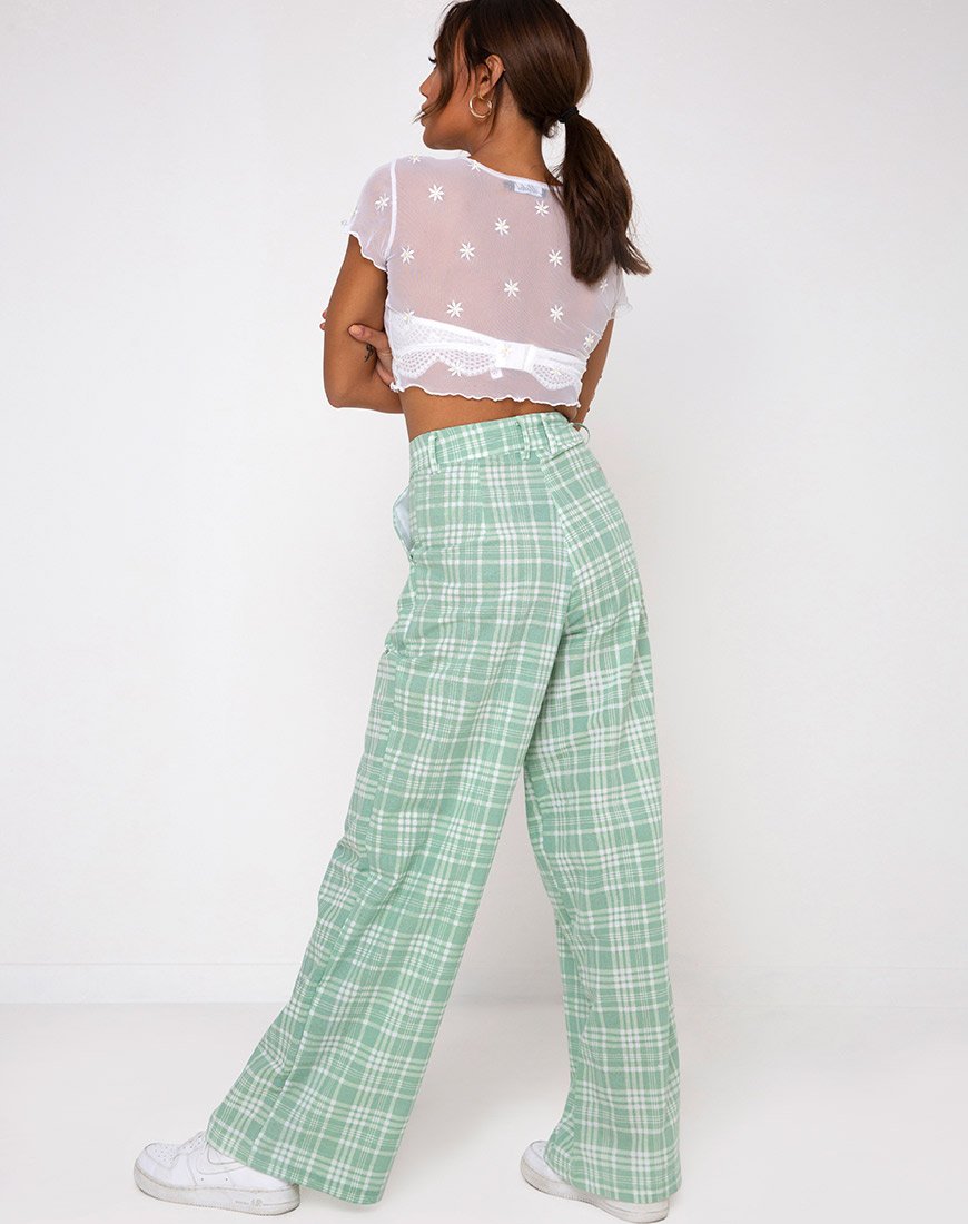 Image de Yeva Pantalon en nappe Neo Mint