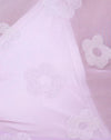 Lilas Mesh Daisy White Flock