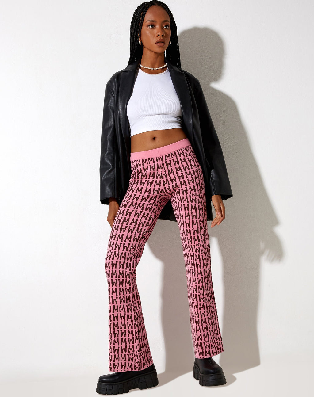 Pantalon Yunia en rose Wavey M