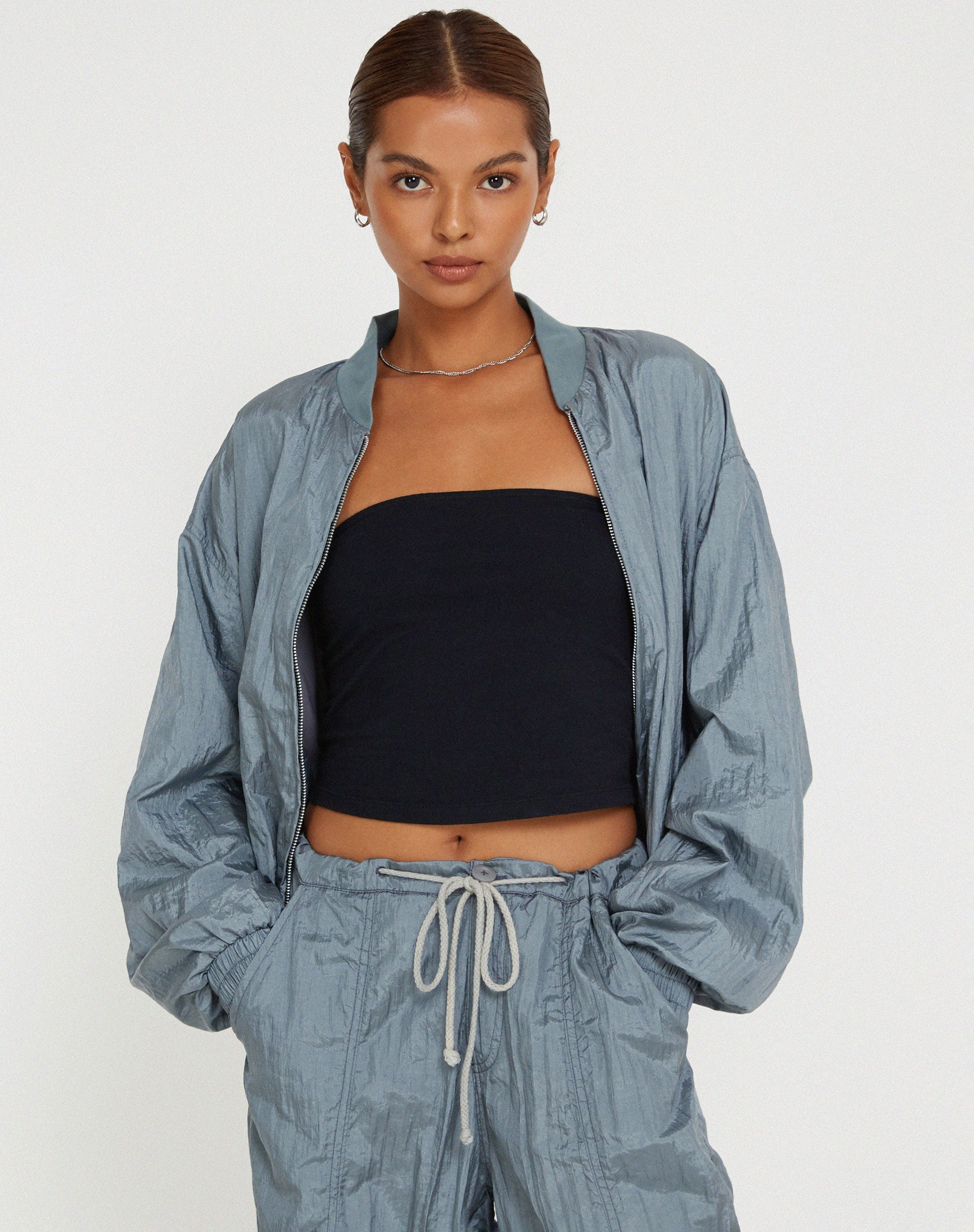 Image de Yuu Shell Jacket in Silver