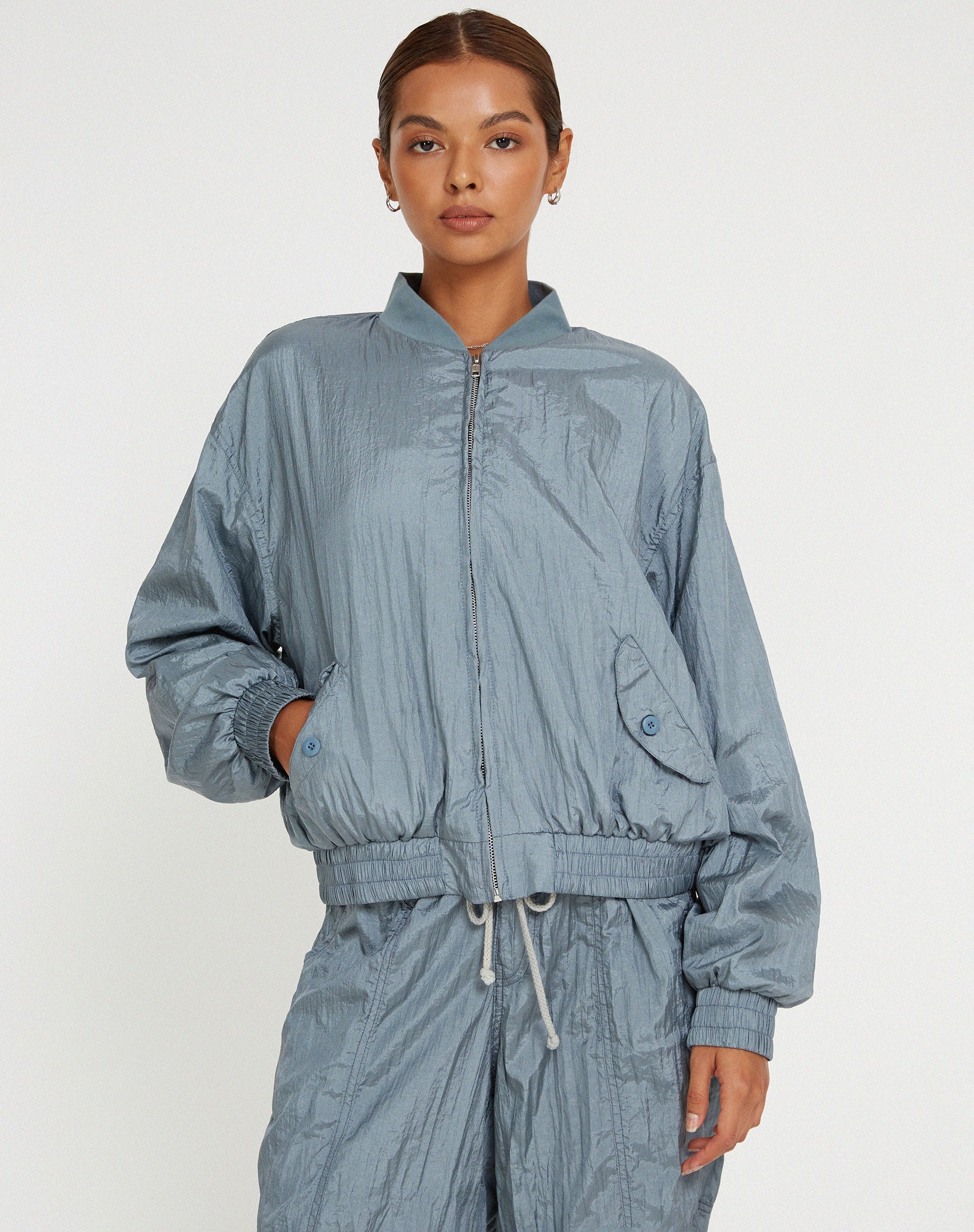 Image de Yuu Shell Jacket in Silver