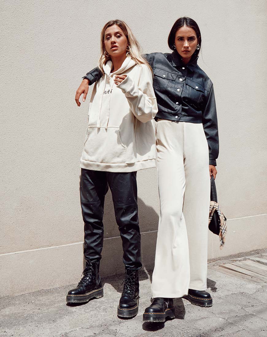Image de Obeli Trouser in Rib Cream